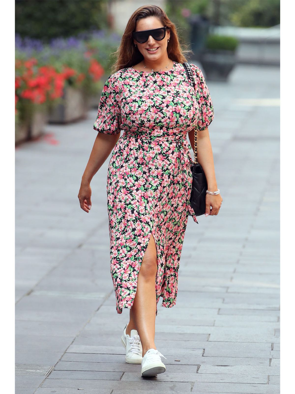 Floral dress hot sale and trainers